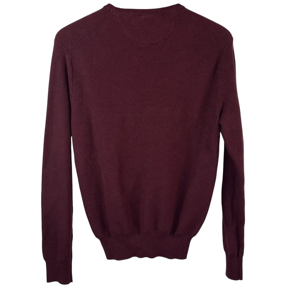 Polo Ralph Lauren Sweater Crewneck Pullover Pima Cotton Maroon Red Pony Mens M